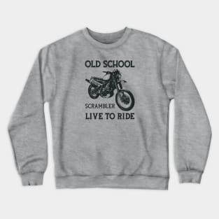 Old School Scrambler Crewneck Sweatshirt